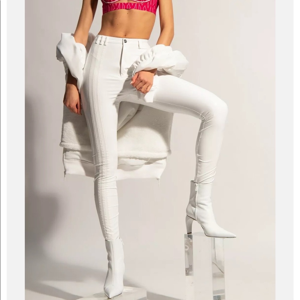 Ivy park white faux latex pants
